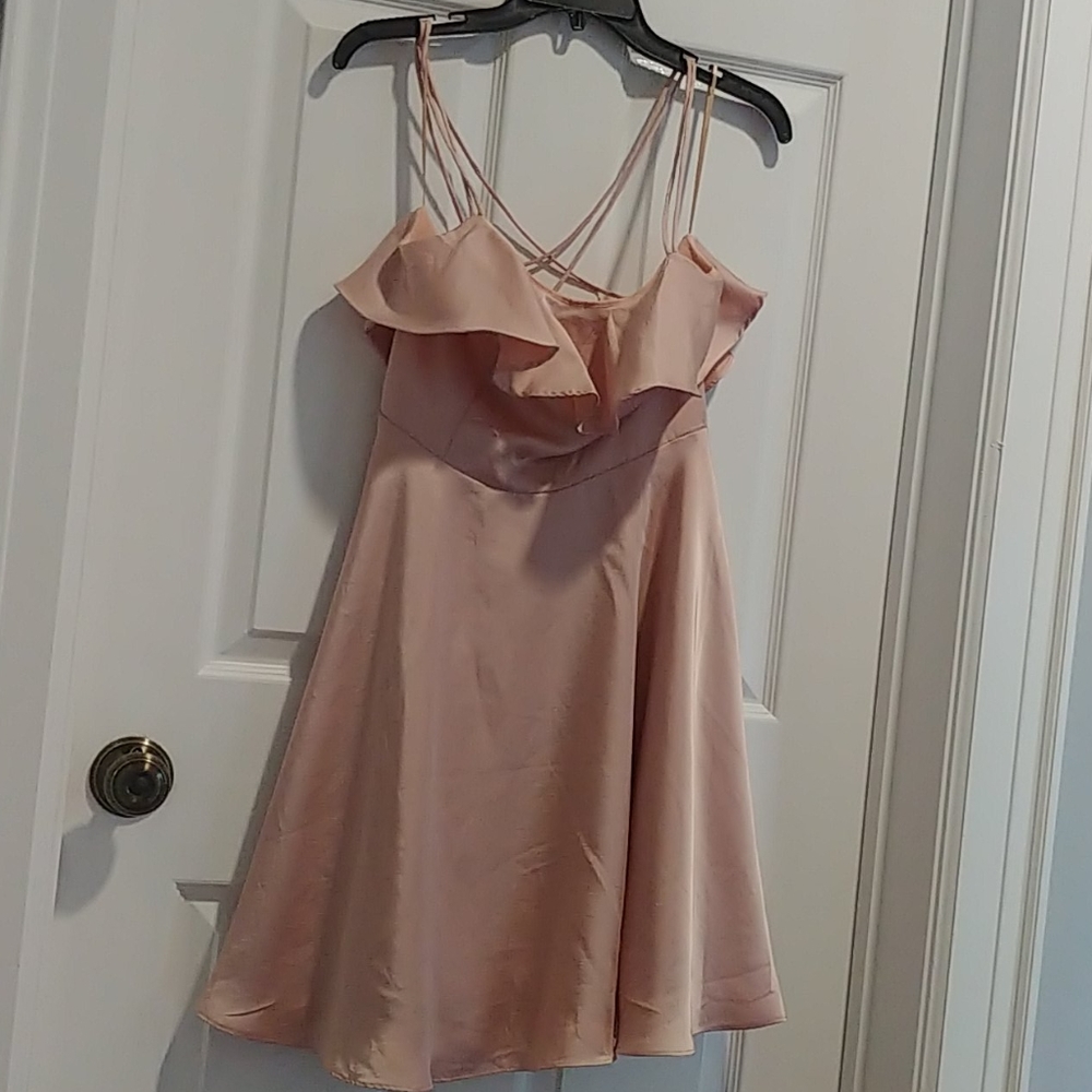 Gianni Bini Strappy Satin Dress
